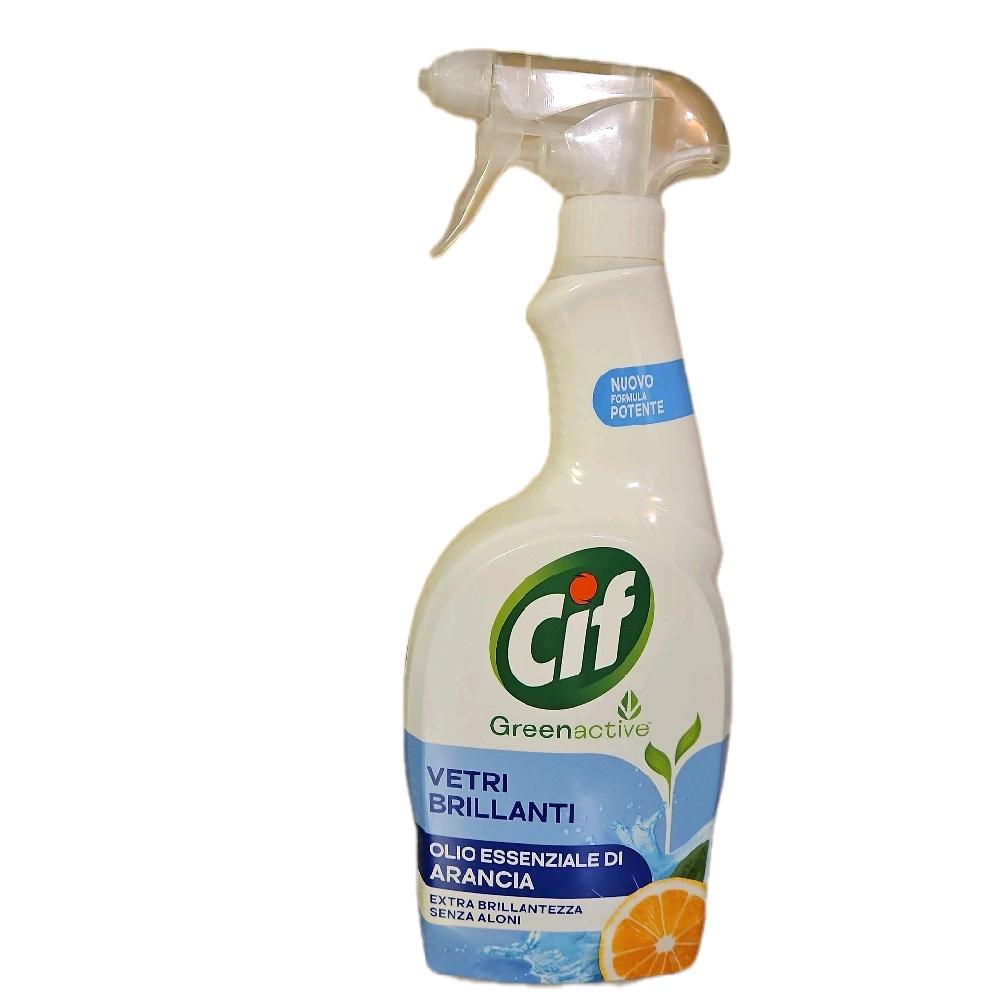 CIF Glasreiniger Streifenfrei Spray 650 ml Olio Essenziale di Arancia