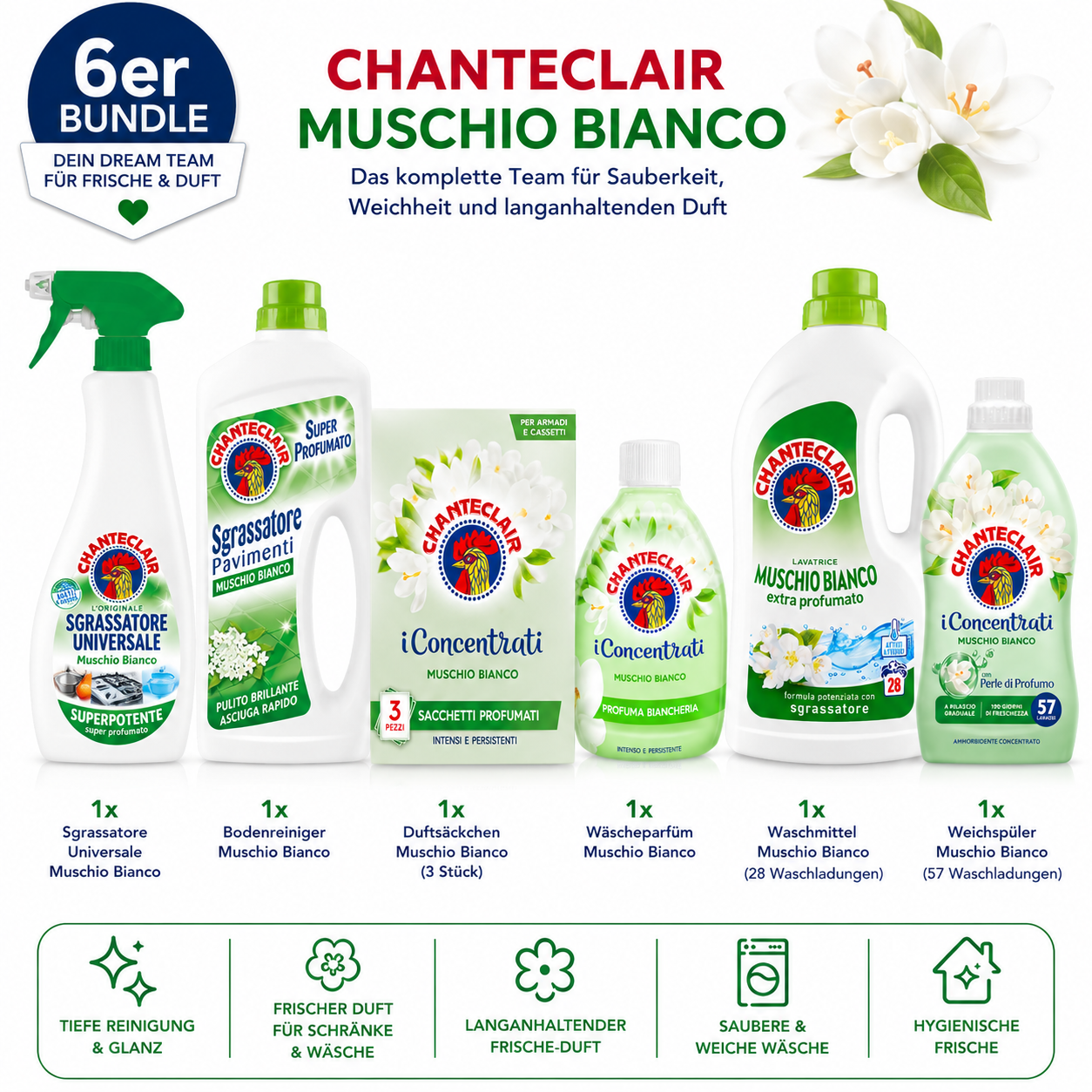 Komplettpaket Chanteclair - Muschio Bianco