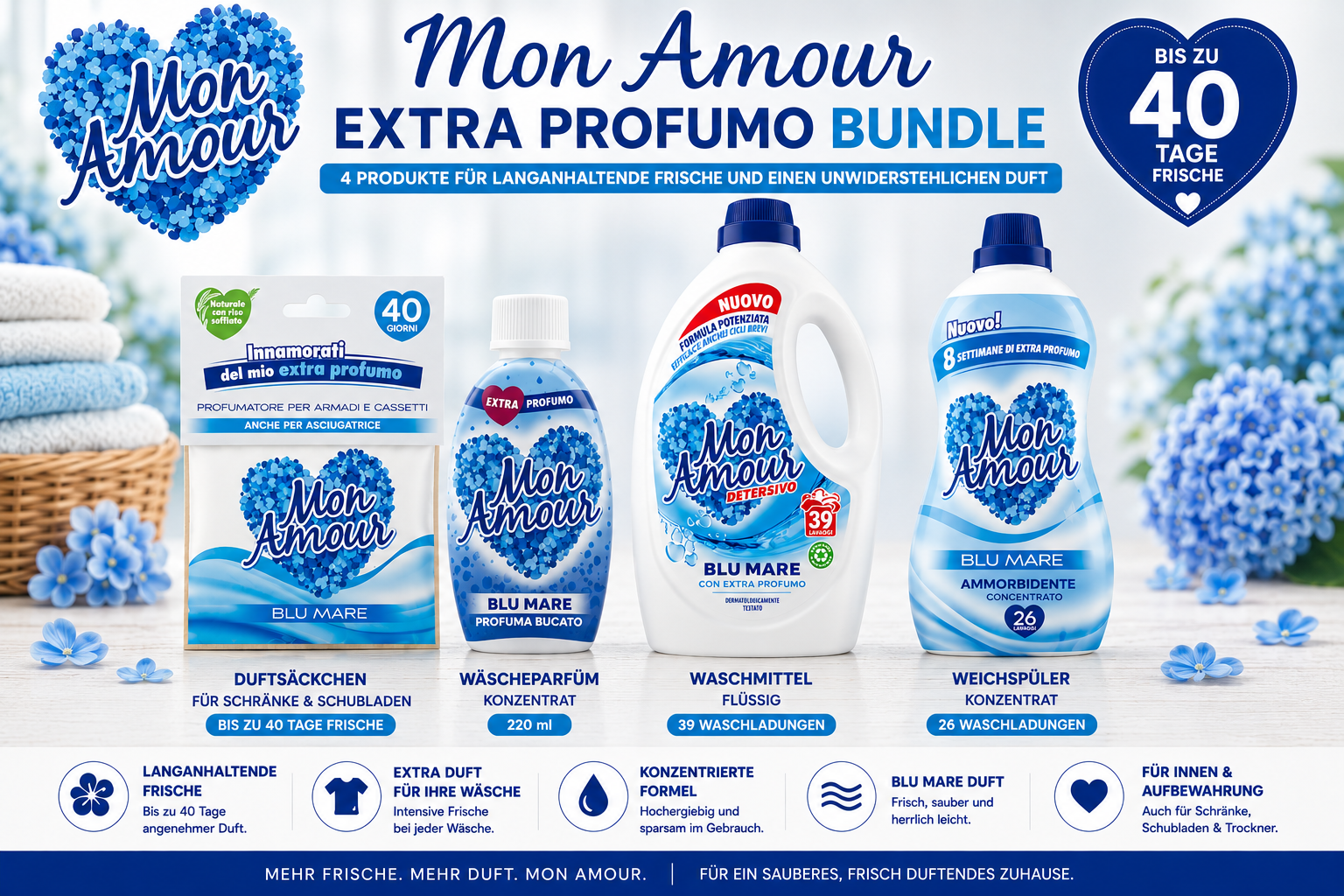 Komplettpaket Mon Amour Blu Mare