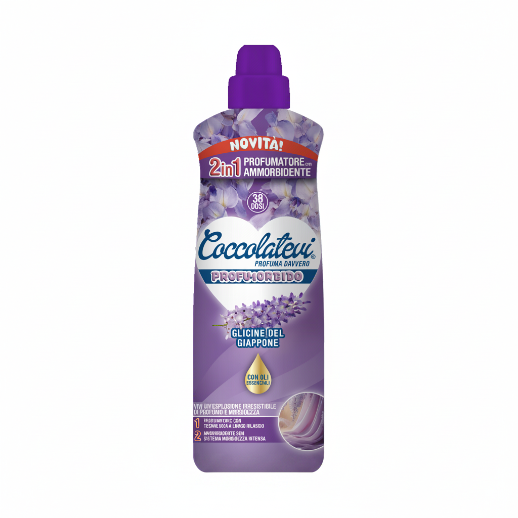 Coccolatevi Weichspüler & Wäscheparfüm 2 in 1 „Glicine del Giappone“ - 760ml