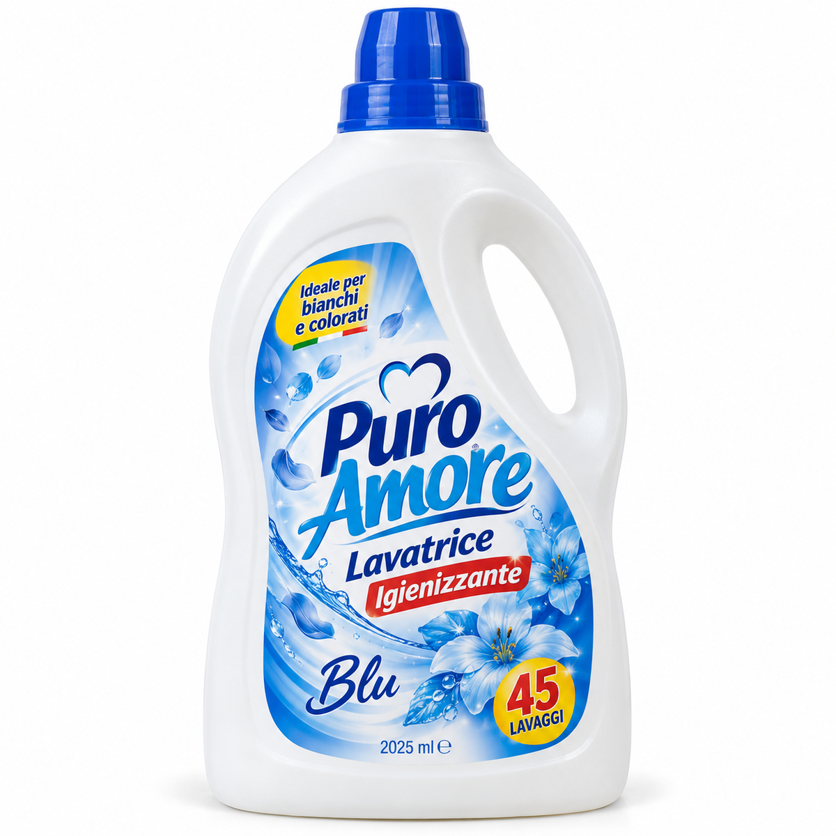 Puro Amore Blu Flüssigwaschmittel  – 45 Waschladungen – 2.025 ml